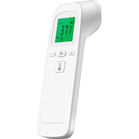 Thermomètre frontal pour bébés et adultes, thermomètre infrarouge sans contact, écran LCD, 32 groupes de données, commutateur °C/°F pour bébés et adultes (1/4)