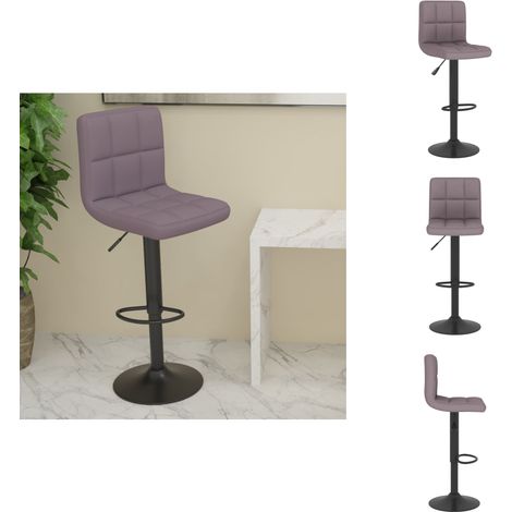 The Living Store Tabouret de bar Taupe Tissu - Tabouret de bar (1/5)