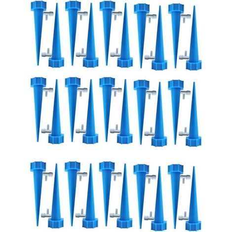 Drip Bottle, Drip Irrigation Bottle, Automatic Plant Waterer, Drip Irrigation, with Control Valves, for Garden Home Indoor Outdoor (30 pieces)