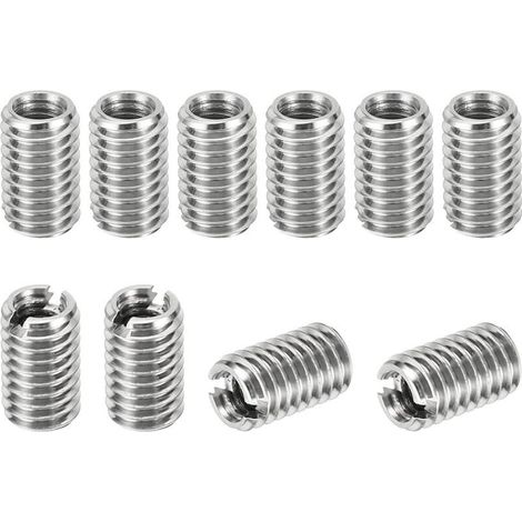 Filetage Adaptateurs Manchon Réduction Écrou Insert Fileté, 10 pcs M61 Mâle à M40.7 Vis Réducteur Conversion Inox Acier Fixation 10mm (1/4)