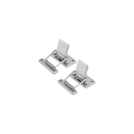 Türschlösser, Hebelriegel und Federriegel aus Edelstahl für Koffer, Kisten, Schubladen, Schränke und Arzttaschen, 2 Stück (062w1 – Edelstahl 304) – Crezuo