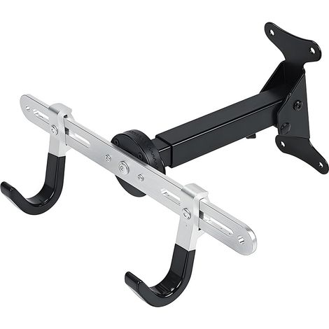 Support mural réglable pour vélo, support de rangement pour vélo intérieur, crochet horizontal pour route, montagne, support de vélo dans le garage, la maison, gain de place (1/5)