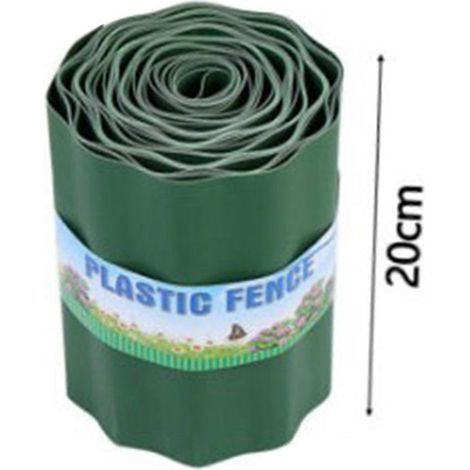 Flexible Rasenkante 20 cm, Gartenzaun zum Schutz von Wegen, dekorative Gartenbegrenzung, Straßensperre, Rasenkantenmauer, Gartenzubehör für den Außenbereich.