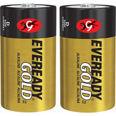 Pila D LR20, alcalina 1,5V eveready oro