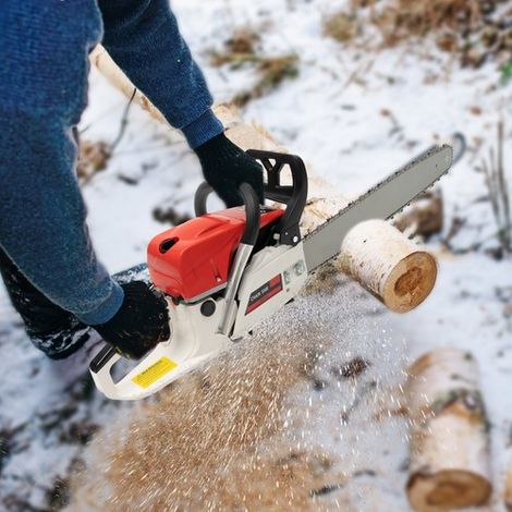 22inch Petrol Chainsaw 52cc 2-Stroke Chain Saw for Wood Cutting Garden Farm Home (1/5)