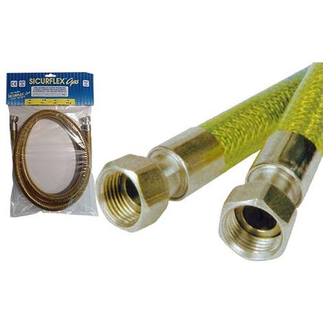 TUBO GAS INOX F/F 1/2 EN14800 CE CM.200