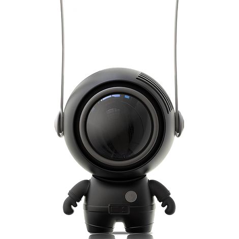 Mini ventilateur USB portable sans pales (noir), convient à une utilisation intérieure et extérieure. (1/5)