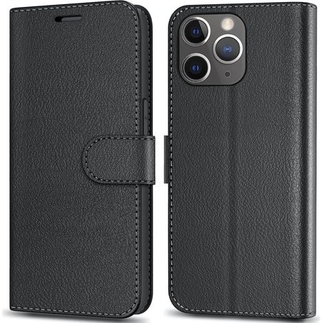 APPLE IPHONE 13 PRO SCHWARZES PU-LEDER-KLAPPETUI FÜR KARTEN A2483 (1/5)