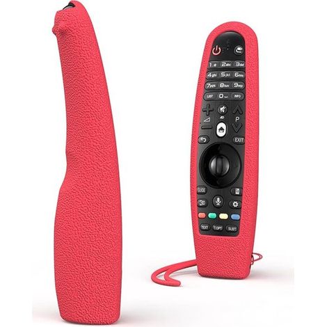 Custodia protettiva adatta per telecomando, compatibile con i telecomandi Magic Remote LG AN-MR600 AN-MR650, in silicone, antiscivolo e antiurto - Rossa (1/4)