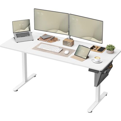 Bureau Électrique Assis-Debout Réglable, 160 x 70 x (72-120) cm (1/5)