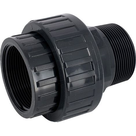 Raccord d'évacuation PVC à visser 3/4'' – Pression maxi 10 bars – Pour systèmes d'eau – Installation facile fuite 2pcs