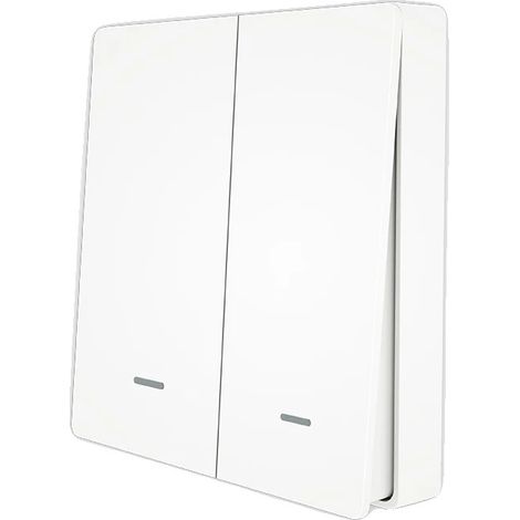 Interruptor de escena ZigBee, control inalámbrico, automatización personalizable, 2 interruptores (1/2)