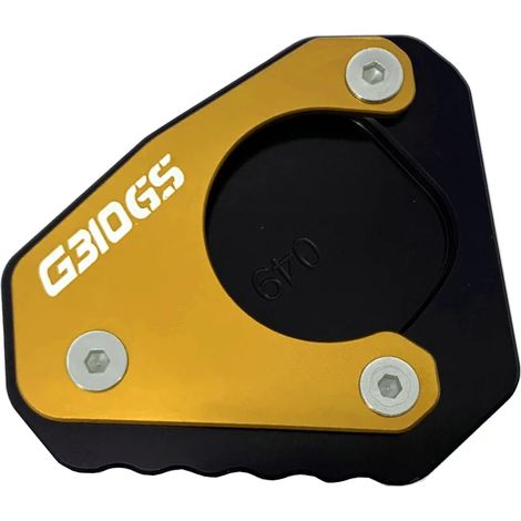 (Or) Compatible avec BMW G310GS G 310GS G 310 GS 2017 2018 - Extension de béquille latérale pour moto - Agrandissement du patin maxpower (1/4)
