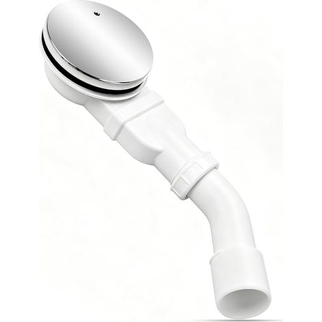 Bonde d’évacuation pour Receveur de Douche 90 mm, Siphon de Douche Extra-Plat avec Anti-Odeur et Filtre à Cheveux, kit d’évacuation avec Couvercle chromé, pour Douche et Salle de Bain (1/5)