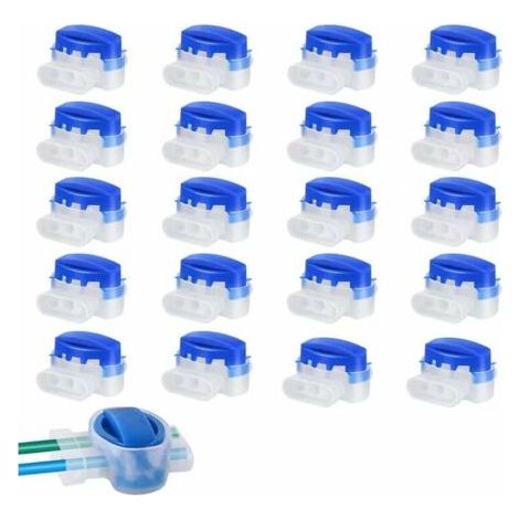 20 PCS Connecteurs Cable Robot Tondeuse Remplis de Gel Résine Original, Connecteurs Étanche 314 Pour Connecteurs Robot Tondeuse Automower- Étanches, Sûrs, Dénudage Inutile (1/5)