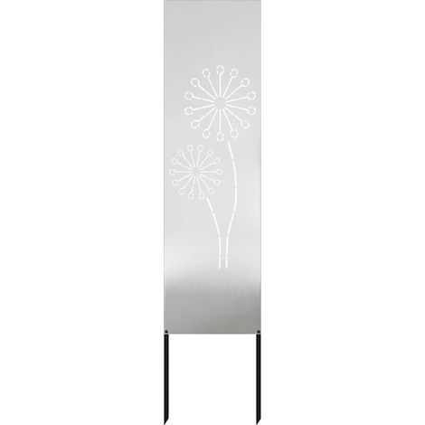 Écran de confidentialité de jardin Fretwork Argenté 32 x 140 cm (1/5)