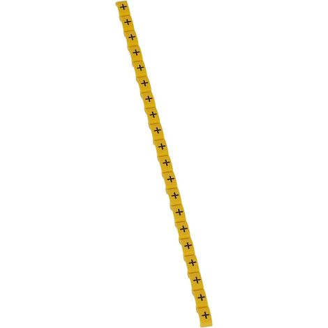 600 Repères Duplix signe conventionnel plus noir sur fond jaune LEGRAND 038442