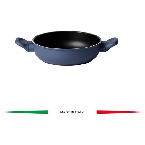 Tegame 24 cm Cook&Color blau navy, antihaftbeschichtet, Aluminium, induktionsgeeignet