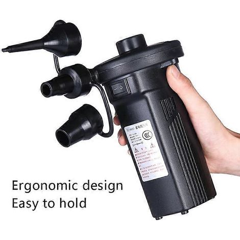 Embout de rechange pour pompe Smart Air Beds, compatible avec les canapés et piscines gonflables. Tête d'embout en plastique résistant, noir. (1/5)