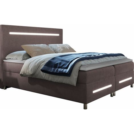 Cama continental Pluvia, Fresh 9, Continental, Doble, 140x200, Tapiz, Somieres, 140x212x120cm, LED (1/5)
