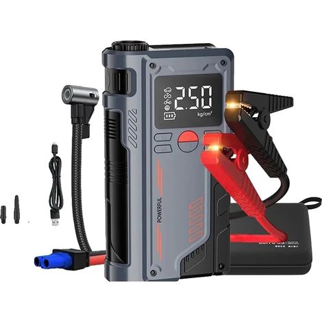 Llave de impacto, par de 1800 N·m, batería de respaldo, fuente de alimentación de emergencia para automóvil - Bomba de aire (1/2)