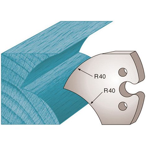 Diamwood Jeu de 2 fers profilés Ht. 50 x 5,5 mm en Acier SP jet d'eau - Compatible avec porte-outils variés - Épaisseur 5,5mm - Denture pour usage professionnel (1/2)