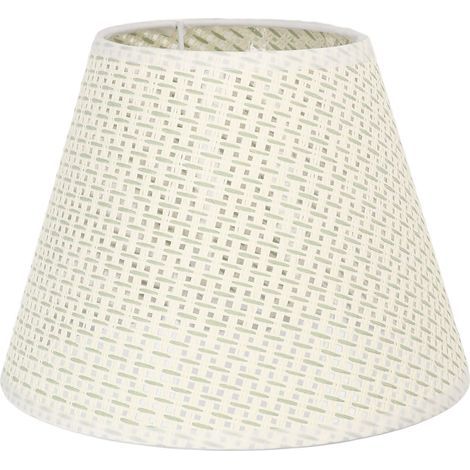 Ortviai Abat-jour tissé en PE beige pour lampe sur pied ou murale – compatible E14/E27, résistant et moderne (1/5)