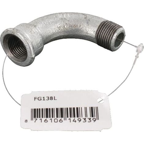 Bogen 90° IG/AG verzinkt 3/8" UNIVERSAL FG138L