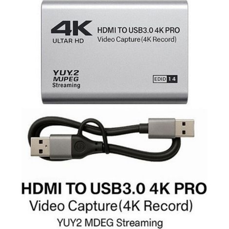 Carte de capture vidéo 4K HDMI, USB 3.0, pour streaming et enregistrement PS5, Switch, caméra, PC, compatible OBS (1/5)