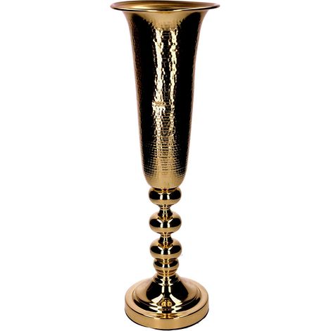 Vaso in Metallo oro cm 16x16xh55