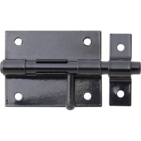 Verrou Box Bouton Noir Verrouillage Simple Par Bouton-poussoir - Alberts