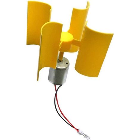 Générateur d'éolienne vertical 0,55W – Tension 0,01V à 5,5V – Vitesse 100 à 6000 tr/min – Outil éducatif pour production d'énergie éolienne
