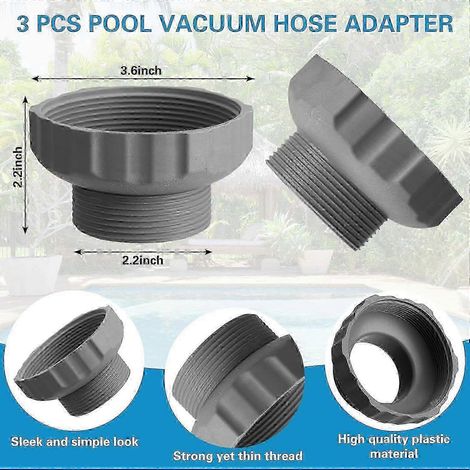 Adaptateurs de tuyau compatibles de 25 à 26 pouces pour aspirateur de piscine et skimmer (réf. 11239) - Durables et faciles à utiliser (1/5)