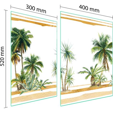PIASTRA PROTETTIVA IN VETRO PER STUFA 70x52 PALME (1/5)