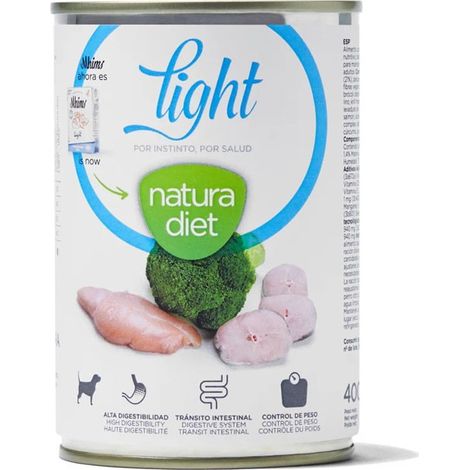 NATURA DIET DOG Light, boîte de 400 g x12