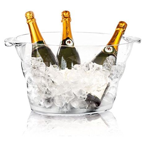 Ciotola ovale in plastica per champagne o punch SAN 47x29x23cm - Hendi 593165 (1/3)
