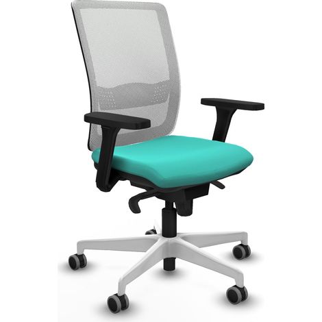 Chaise de bureau piqueras y crespo Haches turquoise simili cuir (1/2)