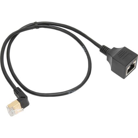 Câble d'extension Ethernet étanche 40Gbps plaqué or pour usage intérieur/extérieur, haute performance 26AWG