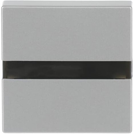 Busch-Jaeger Elemento di comando Busch-Komfortschalter® flex Sensore di movimento con luce di orientamento, LED alusilber - Piattaforma 63 (64765-83), 2CKA006800A2886
