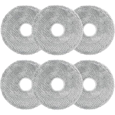 6 Stück Wischtücher für Dreame L10s Ultra Gen 3/Gen 2/L10s Pro Ultra Heat/X40/X50 Ultra Complete,Mova E30 Ultra/Mova P50 Pro Ultra,L10s/L40/X30 Ultra,Xiaomi X10+/X20+ Saugroboter, Mikrofaser Wischpad (1/5)