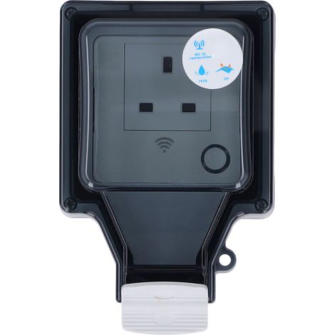 Prise connectée Wi-Fi étanche IP66, compatible avec la commande vocale et la minuterie, type 86, prise extérieure intelligente, Royaume-Uni 110-250 V SNW S