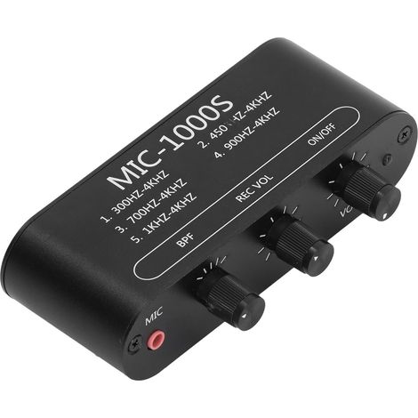 Micro amplificateur de puissance audio à fréquence ajustable, gain 200x (45dB) à 600x (55dB), préamplificateur principal pour micro, réglage fin, haute performance. (1/5)