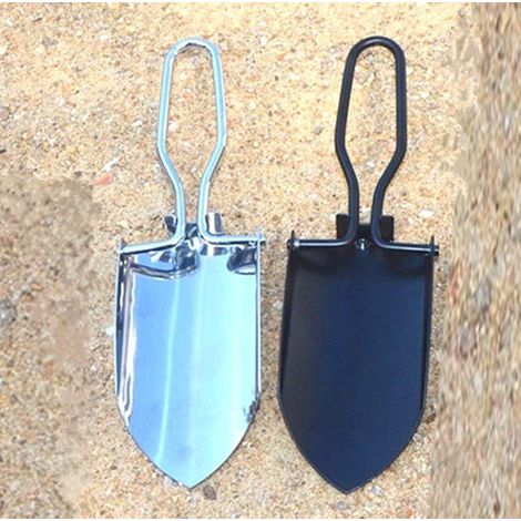 Pelle de jardin miniature pliable (noir et argent - 2 pièces) (1/5)