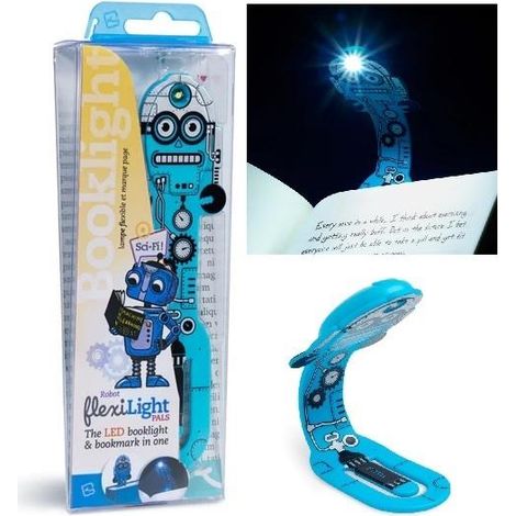 Flexilight Pals Robot Blu - Lampada da lettura