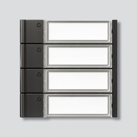 Siedle Ruftasten TM 700-4-0 dunkelgrau-glimmer