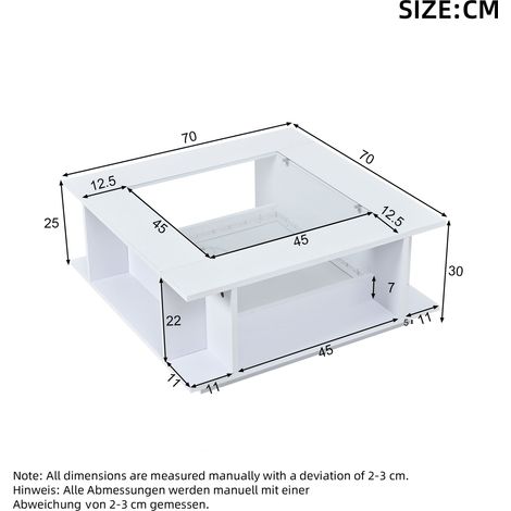 Modulares Sofa aus Stoff in Weiß 70 x 70 x 30 cm HOMAIRE (1/5)