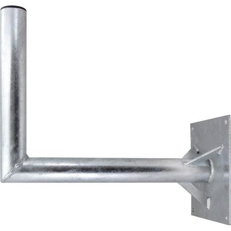 Satix Support mural fixation pour antenne satellite lourde jusqu'à 130 cm, distance 50 cm, en acier galvanisé à chaud
