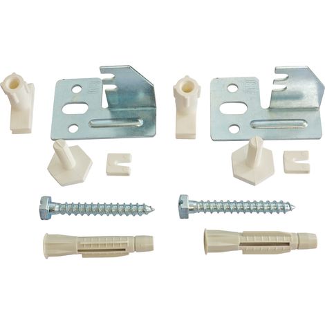 Fixations universelles pour radiateur acier (1/2)