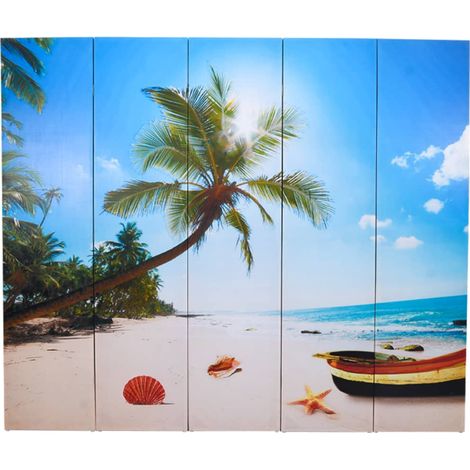 Cloison de séparation pliable 200 x 170 cm Plage