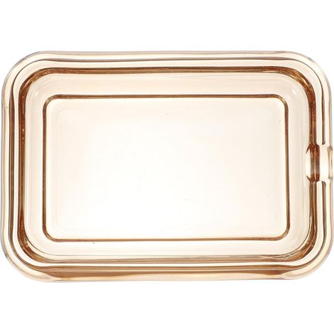à savon en verre ambré transparent YARNOW design vintage